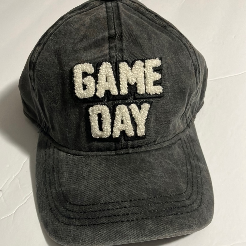 NWT David & Young Black 'Game Day' Cap New With Tags! Super cute!